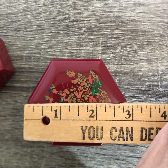 Vtg Set of Red Nesting Boxes Hong Kong - Picture 13 of 13